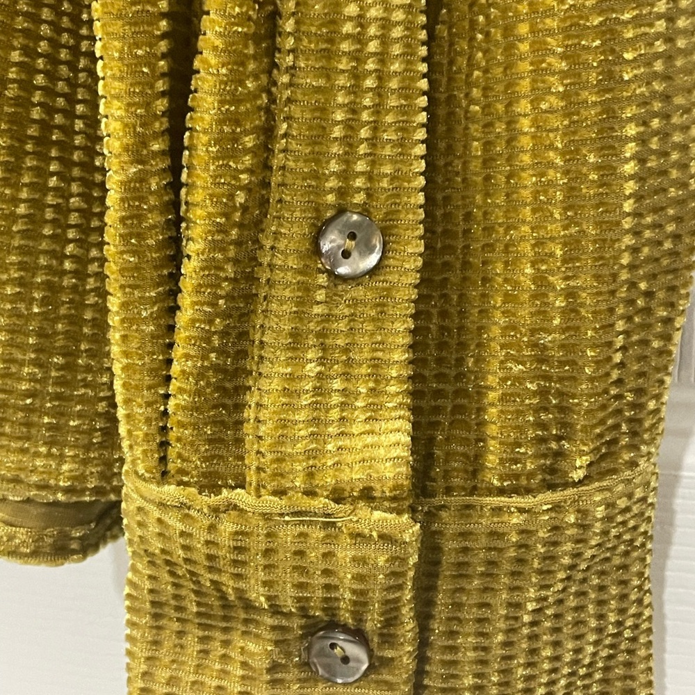 FRNCH Mustard Textured Blouse - Picture 5 of 8